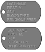 Dog Tags (set van 2) Silver